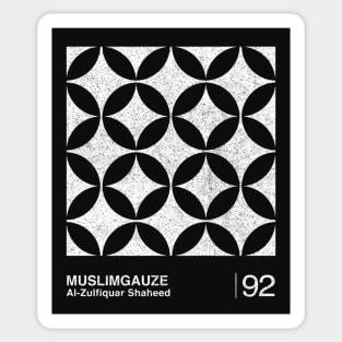 Muslimgauze / Minimalist Graphic Design Fan Artwork Sticker